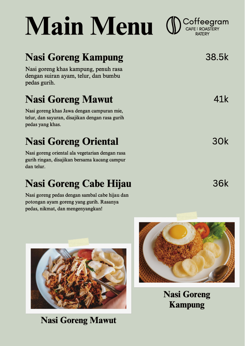 Main Menu