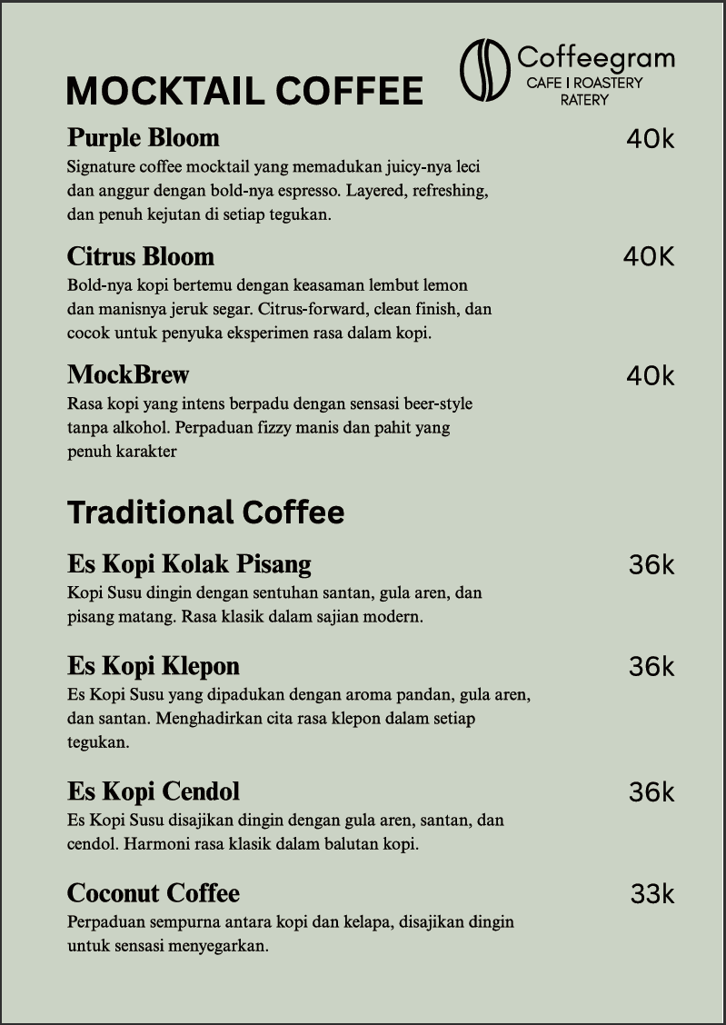 Mocktail Coffee
